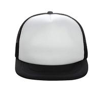 Men Women Waterproof Quick Dry Baseball Cap Run Hats Mesh Lightweight for Outdoor Sports Mesh Breathable Trucker Hats Color Block Fashion Versatile Casual UV Protection Outdoor Sportswear White