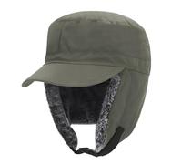 Men Women Winter Hat Thermal Windproof Ski Cap Warm Hunting Hat with Earflap Balaclava Thick Plush Ear Warmer Headwear for Cycling Running Skiing Snowboarding Green