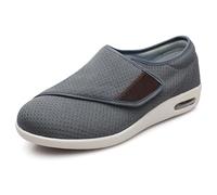 Men Womens Diabetic Bunions Orthopedic Shoes, Wide Fit Orthopedic Slippers for Men's Orthopedic Diabetic Walking Shoes Easy Close Adjustable Slip On Walking Sneaker
