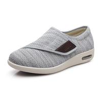 Men Womens Diabetic Bunions Orthopedic Shoes, Wide Fit Orthopedic Slippers for Men's Orthopedic Diabetic Walking Shoes Easy Close Adjustable Slip On Walking Sneaker