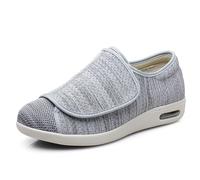 Men Womens Diabetic Bunions Orthopedic Shoes, Wide Fit Orthopedic Slippers for Men's Orthopedic Diabetic Walking Shoes Easy Close Adjustable Slip On Walking Sneaker