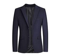 Men Woolen Winter Jacket Mens Wool Blazer Jacket Single-Breasted Suit Jackets Tweed Formal Sports Jackets Vintage Herringbone Small Suit Coat British Wool Blend Windbreaker Tailored Fit Blazers