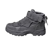 Men Work Boots Labour Insurance Shoes Comfortable High Top Shoes Breathable Hiking Boot Platform Sneakers Outdoor Athletic Shoe Anti Slip Safety Shoe Running Sneaker Extra Wide Fit Trainers Grey