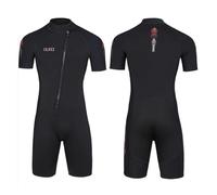 MEN,XXL,3mm Shorty Wetsuit for Men & Women - Front Zip One-Piece Neoprene Dive Suit, Short Sleeve & Short Leg Surfing Suit for Snorkeling, Scuba, Kayaking, Swimming, Water Sports