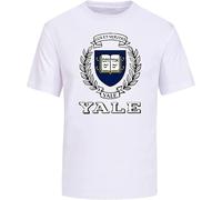 Men Yale University White T-Shirt S-3XL