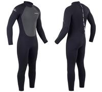 Osprey Mens Full Length 6mm/5mm Winter Wetsuit, Adult Neoprene Surfing Diving Wetsuit, Zero, Black