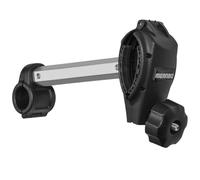 MENABO Frame Holder, Extra Long 48 cm, Aluminium & Plastic, for Bicycle Frames 30-50 mm, Silver & Black