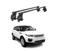 Menabo Transverse Roof Bars - Compatible with Land Rover Range Rover Evoque 2011-2018 - Roof Gallery - Roof Bike Carrier - Steel Roof Part 2X - Load Capacity 50 kg