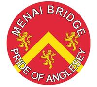 Menai Bridge - Pride of Anglesey - (Two Pack) 80mm Diameter Car Bumper Window Decal Sticker