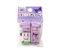 MENBLY Kuromi and Gekiochi-kun Gathering Eraser Set 2pcs - Cute School Supplies for Kids, Kawaii Anime Erasers for Pencils - Perfect for School Desk, Party Favors, and Backpack Essentials