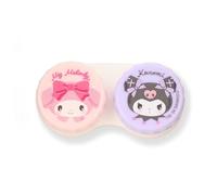 MENBLY Pocahco-Dog Cinnamon-roll My-Meloday Kuormi-Bunny Hanging-Yodon Contact Lens Case - Left/Right Eyes Holder Container - 2.6 x 0.7 x 1.3 inches (MyMeloday & Kuormi (Light Pink))