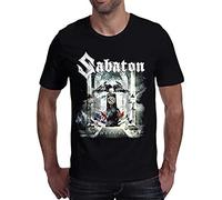 Menbone Casual Men's T Shirt Fashion Sabaton Printed T-Shirts Male Short Sleeve Camisetas Tops&Tees Black 3XL