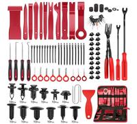 Menbyci 238Pcs Trim Removal Tool Kit, Car Panel Door Window Audio Pry Tool Kit, Auto Clip Pliers Fastener Remover, Push Pin Puller, POM Material Interior Trim Repair Tools Set with Storage Bag