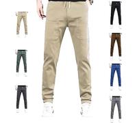 Mencomfy Cargo Pants Trousers, High Stretch Multi-Pocket Durable Cargo Pant for Men - Mencomfy Multipants, Comfort Meets Style Khaki