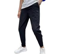 Mencomfy High-Stretch Multi-Pocket Cargo Pants - Quick-Dry Breathable Unisex Plus Size Active Hiking Stretch Cargo Pants (Black,6XL)