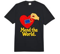 Mend the World Sewing Heart Hand Mending Comfort Colors Adult Heavyweight T-Shirt