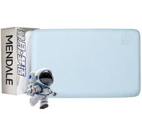 mendale Memory Foam Pillows for Sleeping, Cooling Bed Pillow for Neck Pain Relief, Queen Size Contour Design for Side Back Stomach Sleepers with Travel Pouch - Frim But Soft 42x70x8 cm (Blue)