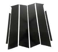 MenDaOLv Car Door Pillar Posts For Toyota RAV4 XA50 2019 2020 2021 2022 2023 Window Trim Cover BC Column Stickers car door pillar sticker.,bright Black Style