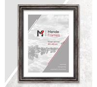 Mende Frames Picture Frame Antique 18 x 24 cm I Colour: Metal I Wooden Picture Frame I Photo Frame I Baroque Picture Frame Metal I Made in Germany I V450