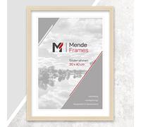 Mende Frames Picture Frame Modern 20 x 28 cm I Colour: Natural I Photo Frame I Classic Wooden Picture Frame I Made in Germany I V950