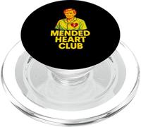 Mended Heart Club Heart Surgery Funny Mens Patient Hospital PopSockets PopGrip for MagSafe