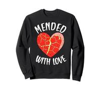 Mended With Love Japanese Pottery Kintsugi Art Sweatshirt