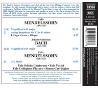 MENDELSSOHN, BACH: MAGNIFICATS IN D MAJOR NEW CD