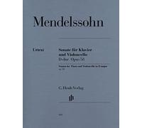 Mendelssohn: Cello Sonata in D Major, Op.58 (Cello & Piano) Henle Urtext HN668