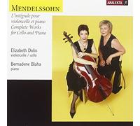 MENDELSSOHN / DOLIN - COMPLETE WORKS FOR CELLO PIA - CD - K3z