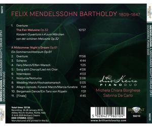 MENDELSSOHN FELIX - SOGNO DI UNA NOTTE DI MEZZA ESTATE OP.61, LA BELLA MELUSINA