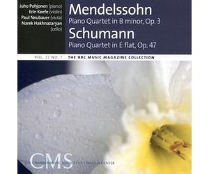 Mendelssohn: Piano Quartet In B Minor, Op. 3 & Schumann: Piano Quartet In E Flat, Op. 47 by Juho Pohjonen