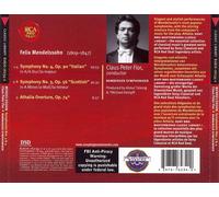 MENDELSSOHN: SYMPHONY NO. 3 "SCOTTISH"; SYMPHONY NO. 4 "ITALIAN" NEW CD