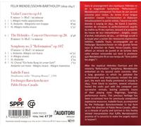 MENDELSSOHN: VIOLIN CONCERTO; SYMPHONY NO. 5 NEW CD