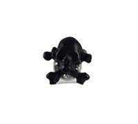 MENDEPOT Black Skull And Cross Bones Lapel Pin Pirate Logo Suit Pin