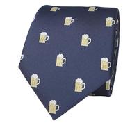 MENDEPOT Novelty Drink And Food Pattern Men Necktie With Gift Box Cheese Tie Bread Necktie Father's Day Birthday Gift Tie, Beer, Medium