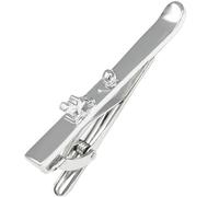 MENDEPOT Novelty Men Tie Bar Animal Tie Clip Sports Tie Accessory Men Wedding Birthday Gift, Silver, Medium