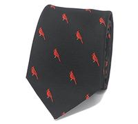 MENDEPOT Red Birds Pattern Necktie With Gift Box Northern Cardinal Pattern Tie