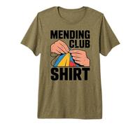 Mending Club Repair Dont Replace Needle and Thread Premium T-Shirt
