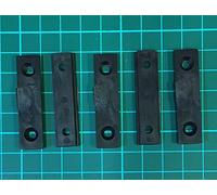 Mending Fixing Plate Brackets Straight Plastic Repair Braces 45mm 5pk inc Screws