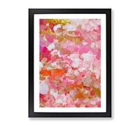 Mending My Destiny Abstract Framed Wall Art Print A2 Black