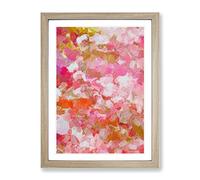 Mending My Destiny Abstract Framed Wall Art Print A2 Oak