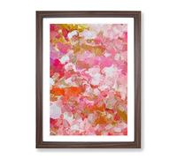 Mending My Destiny Abstract Framed Wall Art Print A2 Walnut
