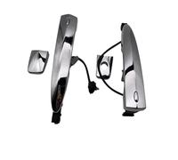 MEndip Exterior Outside Door Handle 806469N00A Car Front Chrome Exterior Door Handles Silver ABS 826469N00A 806451AA0A for Leaf for Maxima for Murano for Sentra