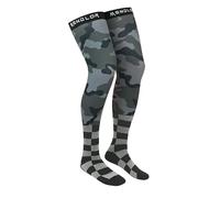 MENDLOR Motorcycle Riding Socks Motocross Dirt Bike Men Women Adult Mx Knee Brace Socks, Grey, L