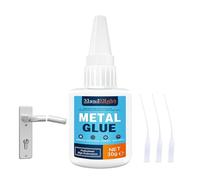 MendMight 30g Glue for Metal, Instant Strong Adhesive Metal Glue with Anti-Clog Cap Ideal for Steel, Zinc, Aluminum, DIY, Jewelry and Model Building & Repairs