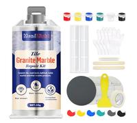 MendMight Tile, Granite and Ceramic Tile Repair Kit, Tub Fibreglass Repair Epoxy Adhesive with Colour Match, Shower Tray Repair Kit for Chips, Cracks, Scratches on Granite, Marble, Quartz Worktops