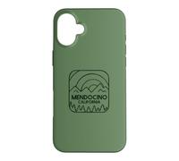 Mendocino California Outline Case for iPhone 16 Plus