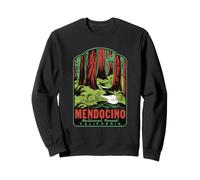 Mendocino National Forest California Retro Sweatshirt