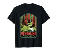 Mendocino National Forest California Retro T-Shirt