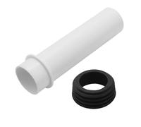 Mendorio Flush Pipe Connector for Wall-Hung Toilets, Compatible with Geberit 152.434.06.1 Downpipe Extension with Sealing Sleeve, 45mm (1.77 inch) Diameter, 184mm (7.24 inch) Length